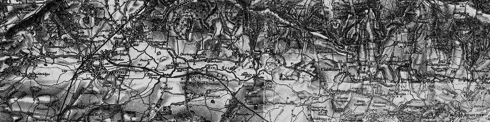 Old map of Rogate in 1895