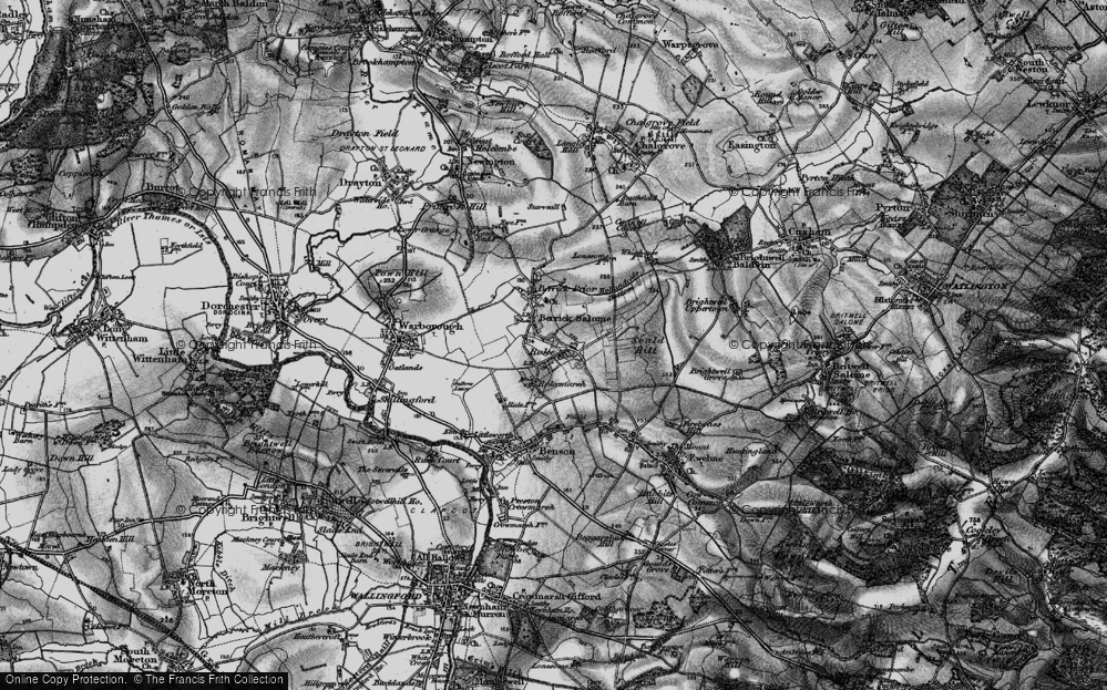 Old Map of Roke, 1895 in 1895