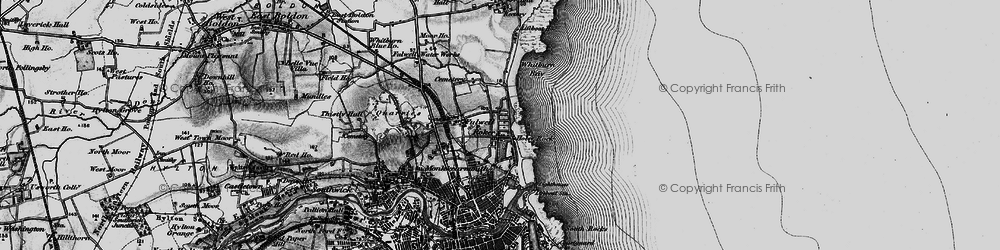 Old map of Roker in 1898