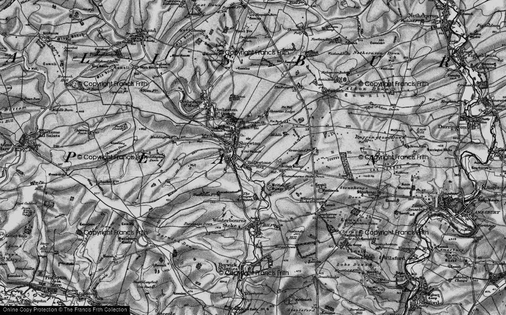 Old Map of Rollestone, 1898 in 1898