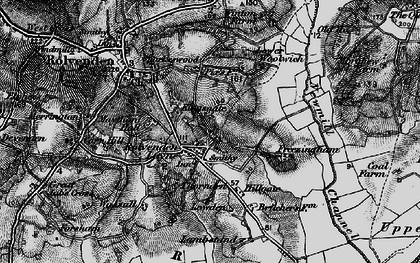 Old map of Kent and East Sussex Steam Railway in 1895