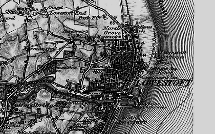 Old map of Roman Hill in 1898