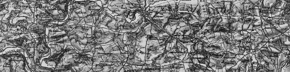 Old map of Broomham Moor in 1898