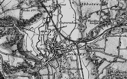 Old map of Romsey in 1895