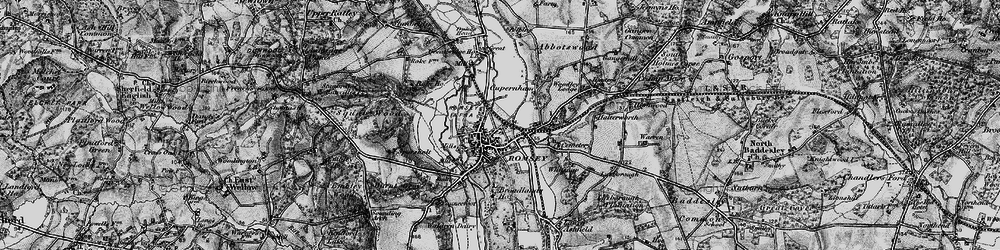 Old map of Romsey in 1895