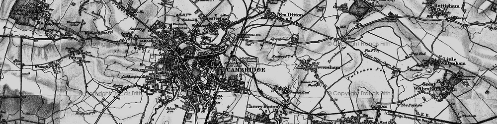 Old map of Romsey Town in 1898