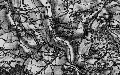 Old map of Romsley in 1899