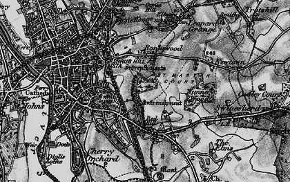 Old map of Ronkswood in 1898