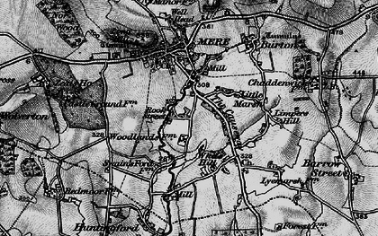 Old map of Woodlands Manor in 1898