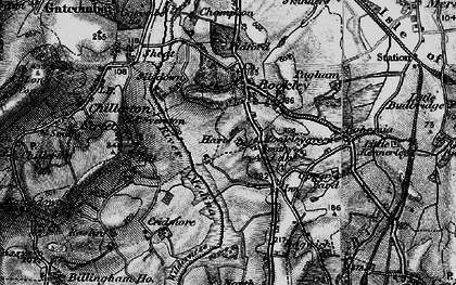 Old map of Bohemia Corner in 1895