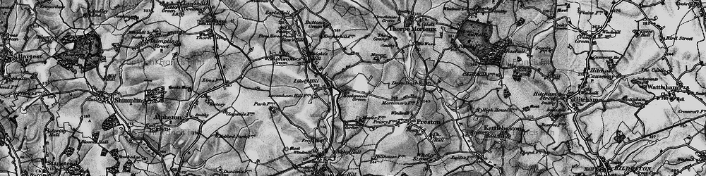 Old map of Likely Hill in 1896