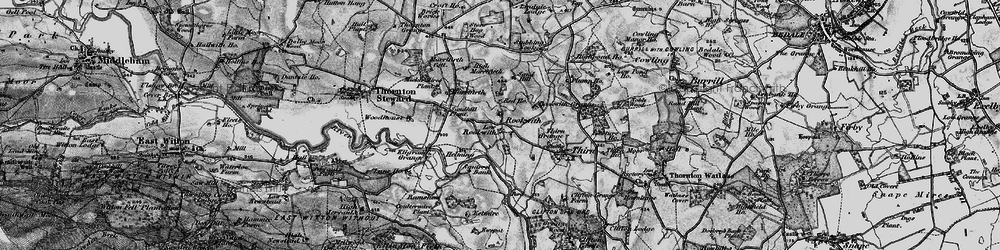 Old map of Rookwith in 1897