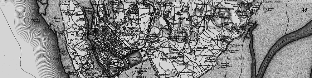 Old map of Roose in 1897