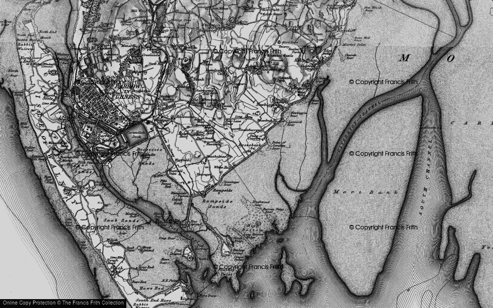 Old Map of Roosebeck, 1897 in 1897