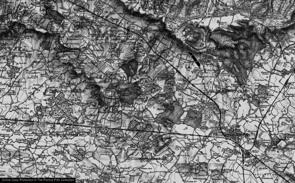 Old Map of Rooting Street, 1895 in 1895