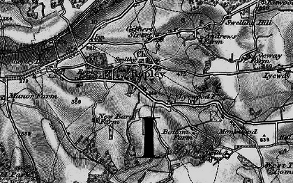 Old map of Ropley in 1895