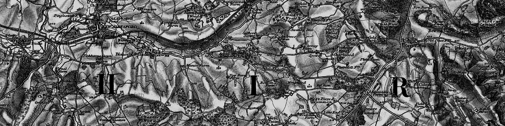 Old map of Ropley in 1895