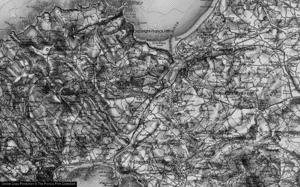 Old Map of Rose-an-Grouse, 1896 in 1896