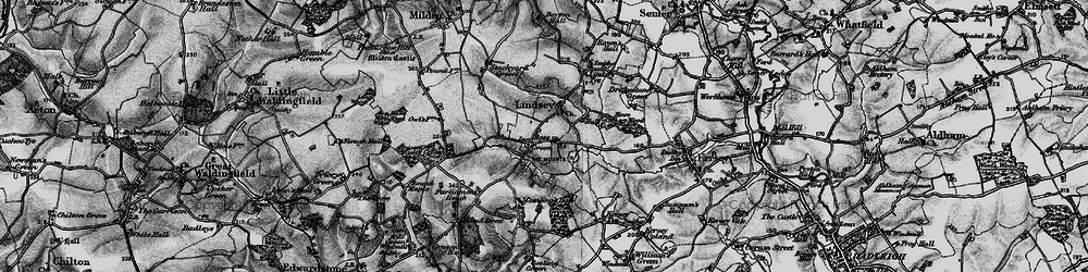 Old map of Rose Green in 1896
