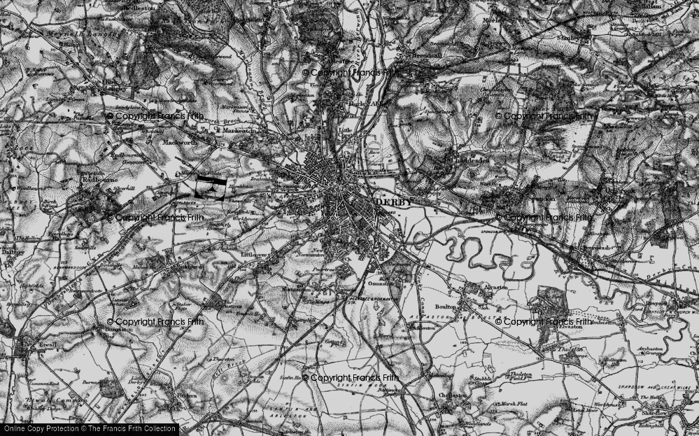 Old Map of Rose Hill, 1895 in 1895