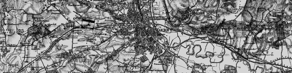 Old map of Rose Hill in 1895