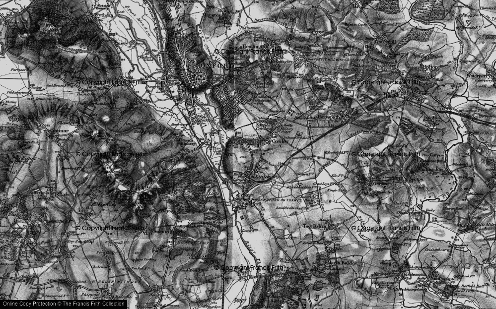 Old Map of Rose Hill, 1895 in 1895