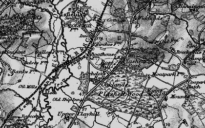 Old map of Anchor Inn in 1895