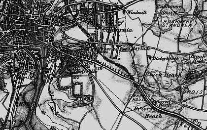 Old map of Rose Hill in 1896