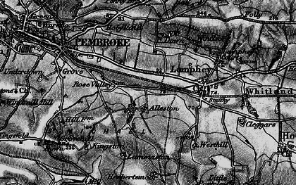 Old map of Alleston in 1898