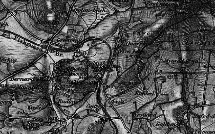 Old map of Rosebush in 1898