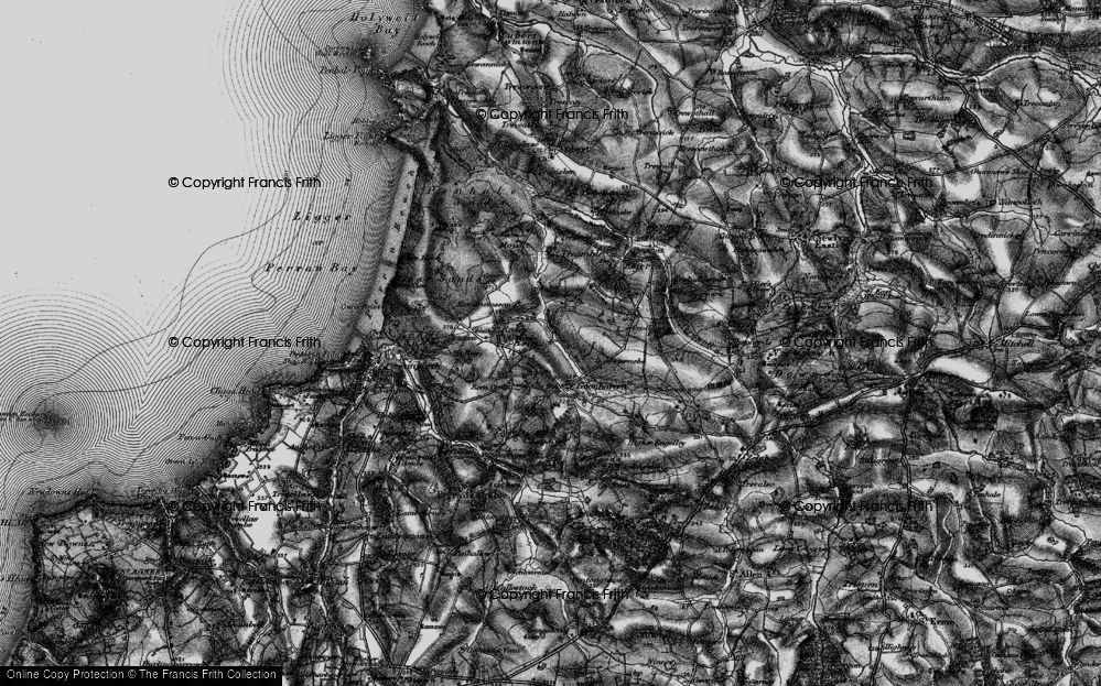 Old Map of Rosehill, 1895 in 1895