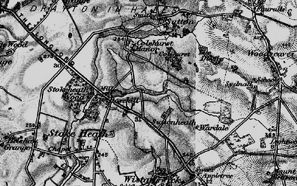 Old map of Rosehill in 1897