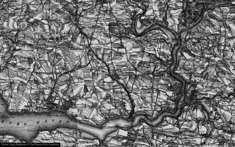 Old Map of Rosemarket, 1898 in 1898