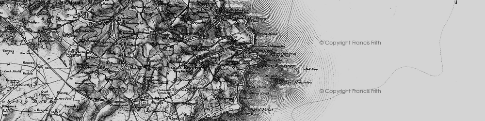 Old map of Lowland Point in 1895