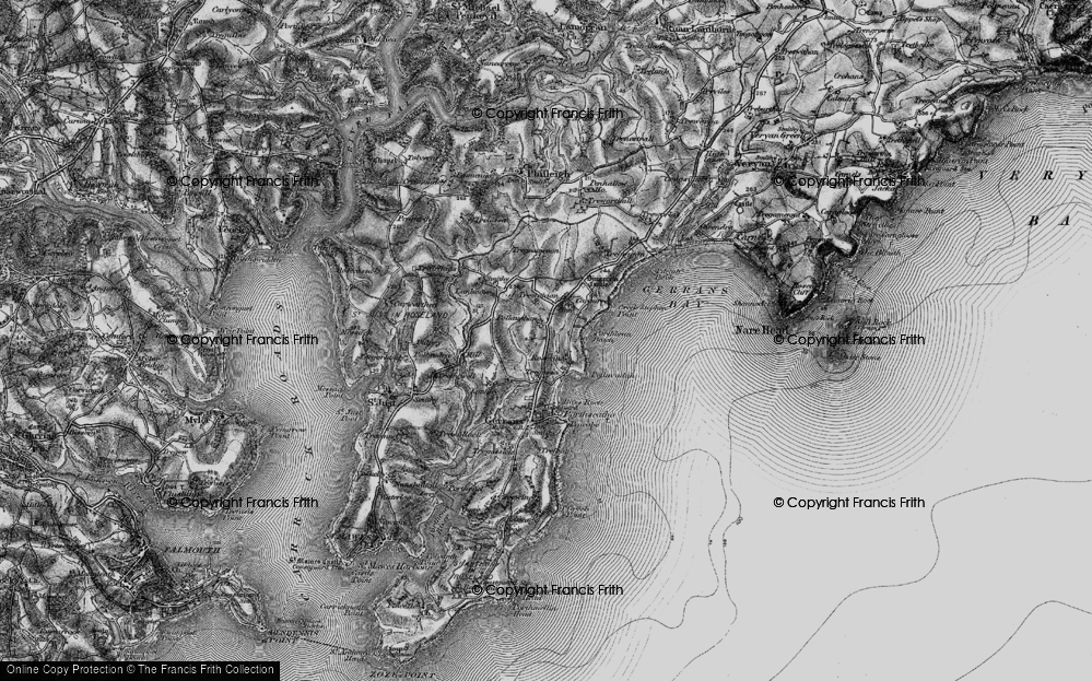 Old Map of Rosevine, 1895 in 1895