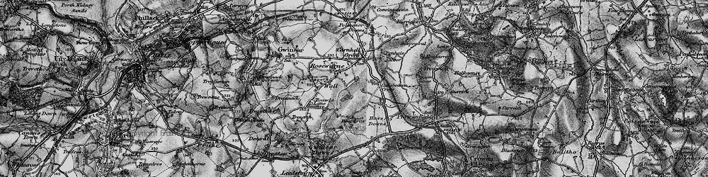 Old map of Rosewarne in 1896