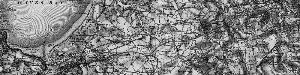 Old map of Roseworthy in 1896