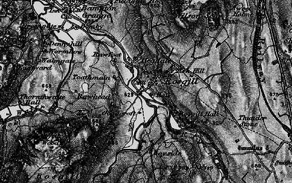 Old map of Bewbarrow Crag in 1897