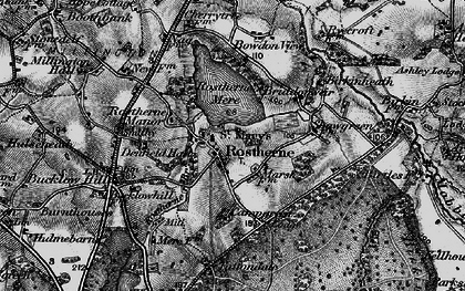 Old map of Rostherne in 1896