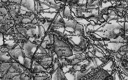 Old map of Rostherne Mere in 1896