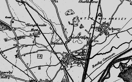 Old map of Rostholme in 1895