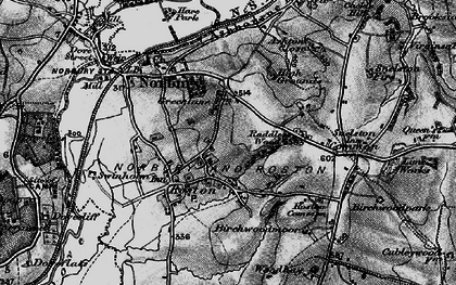 Old map of Roston in 1897
