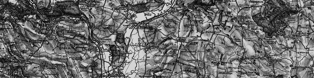 Old map of Roston in 1897