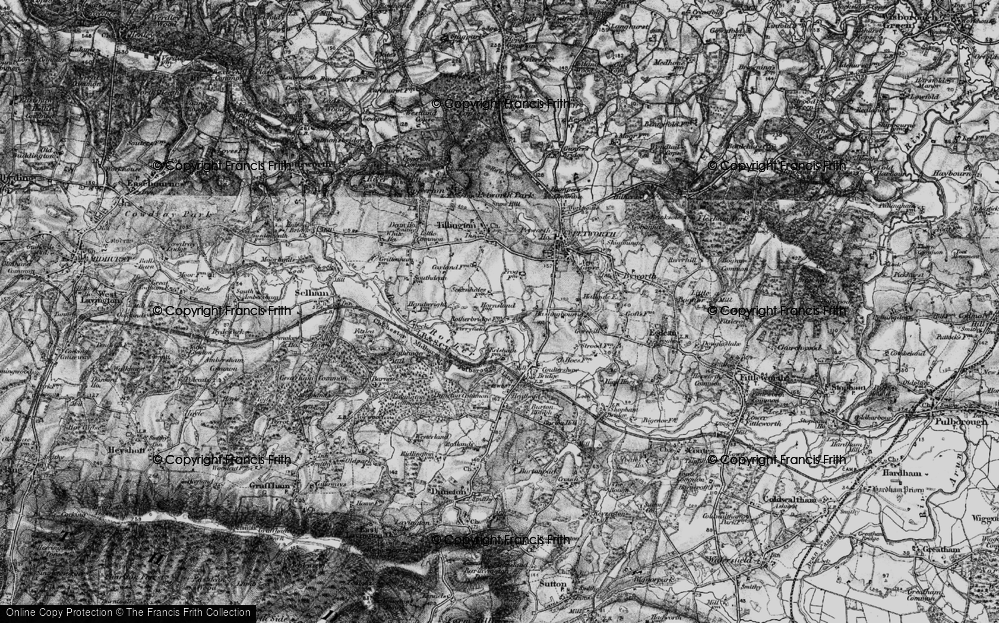 Old Map of Rotherbridge, 1895 in 1895