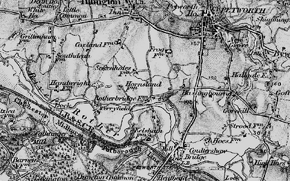 Old map of Rotherbridge in 1895