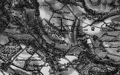 Old map of Peppard Common in 1895