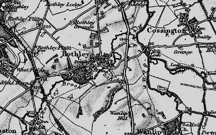 Old map of Rothley in 1899
