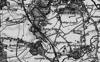 Old map of Rothley Plain in 1899