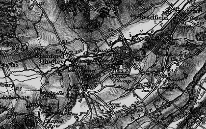 Old map of Bradfield Ho in 1895