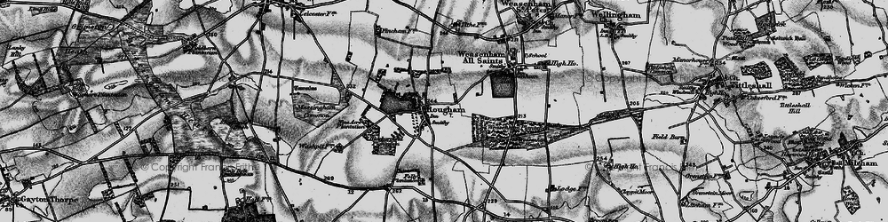 Old map of Blackground Plantn in 1898